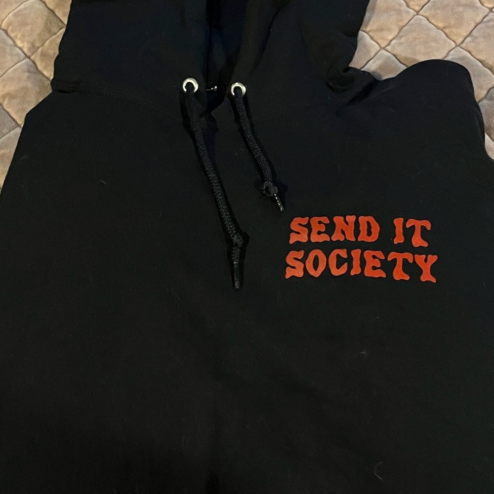 Black Send It Society Hoodie